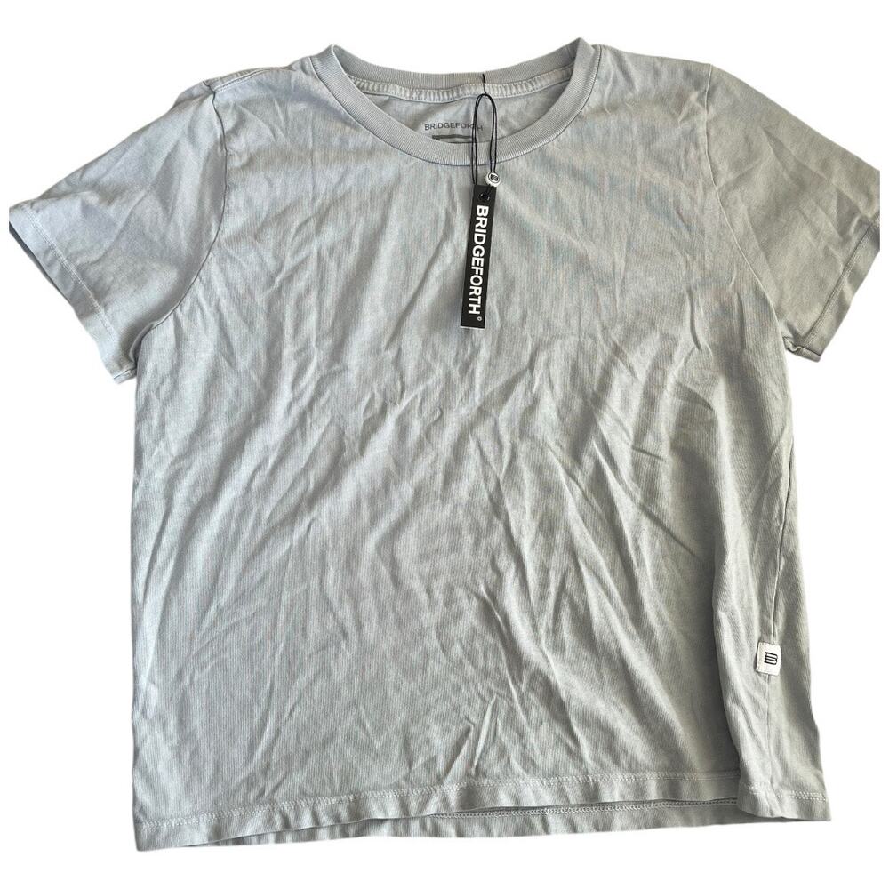 Bridgeforth cement gray t-shirt 100% cotton medium NWT